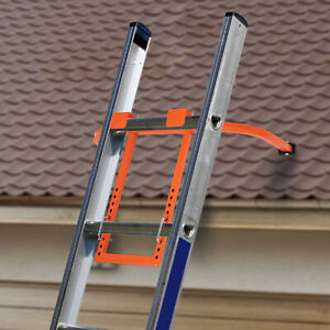 Ladder Stabilizer Accessory for Roof, Wing Span/Wall Ladder Standoff, Orange NEW