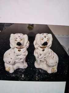 Beswick Staffordshire China Hunde X2 Set Paar King Charles Spaniel Mantel Vintage - Bild 1 von 1