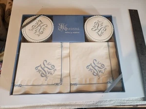Montag's Madeira Initial K Paper Napkins Coaster. New Old Stock - Picture 1 of 9