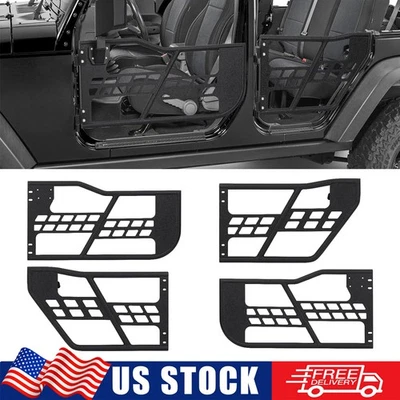 Tube Half Doors Front & Rear Tubular Door Guard for 2021-2024 Ford Bronco 4 Door - Imagem 1 de 4