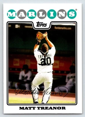 2008 Topps Updates & Highlights #UH75 Matt Treanor Florida Marlins - Image 1 of 2
