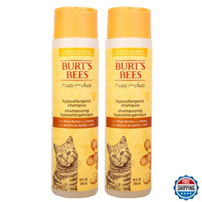 Champú hipoalergénico para gatos Burt's Bees for Pets con manteca de karité y miel - Paquete de 2 Foto 1 de 4
