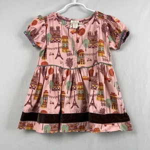 Matilda Jane Tunic size 8 Bon Vivant Peasant Top Secret Fields Velvet Trim - Picture 1 of 10