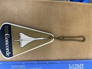 BRITISH AIRWAYS CONCORDE ERSTER GEPÄCKANHÄNGER SCHWERER KUNSTSTOFF UNBENUTZT FLUGZEUG NEU ** - Bild 1 von 2