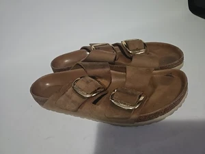 Birkenstock Arizona Big Buckle Brown Sandals Womens 42 Slip On Casual Us 11-11.5 - Picture 1 of 11