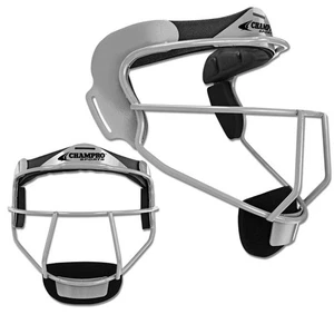 Champro The Grill Softball Fielders Mask - Silver - Adult - Picture 1 of 1