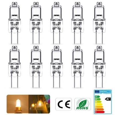 10x Halogen G4 12V 20W 10W Warmweiß Stiftsockel Leuchtmittel Lampe Birne Dimmbar - Bild 1 von 4
