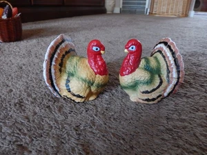 Salero y pimentero de pavo de acción de gracias de cerámica RUSS #5057 de colección - Imagen 1 de 14