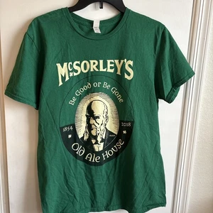 Vintage Rare Mcsorely's Ale House New York Pub. Grünes T-Shirt Größe M - Bild 1 von 4