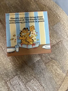 Vintage 1978 Garfield Puzzle "Garfield Dinner" 7"x7" No. D169 - Picture 1 of 5