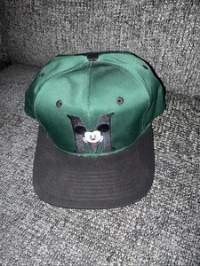 Vintage 1990’s Mickey Mouse Hat Cap Snapback Green M Disney Store - Bild 1 von 6