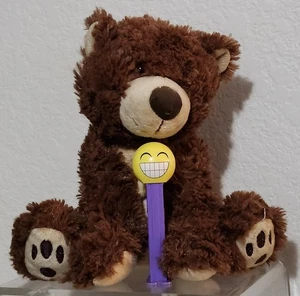 Oso de peluche peludo Nat & Jules marrón oscuro 2013 10" en posición sentada - Imagen 1 de 9