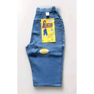 Vintage 50er Deadstock Stretch Wrangler Blue Bell Denim Pedal Pusher Jeans neu aus altem Lagerbestand Größe 16 - Bild 1 von 9