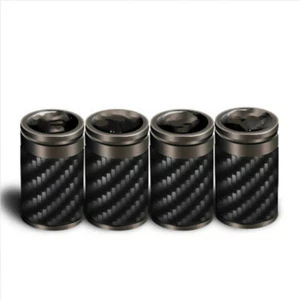 Car Carbon Fiber Truck Wheel Tyre Tire Valve Stem Cap Cover For All Car - Picture 1 of 1