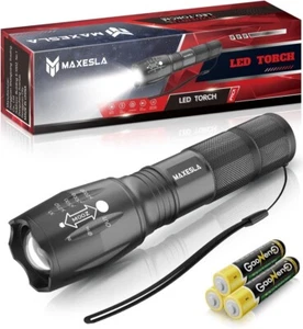 Linterna LED Impermeable Con 5 Modos Luz Potencia 2000 Lúmenes y Zoom Ajustable - Imagen 1 de 6