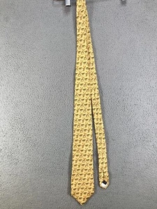 Brooks Brothers Makers Tie Men’s Yellow Safari Animal Print Giraffe Brand New - Picture 1 of 9