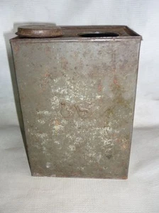 Antique Horse & Lion Coffee Metal Tin Box 1850`s RARE - Picture 1 of 6