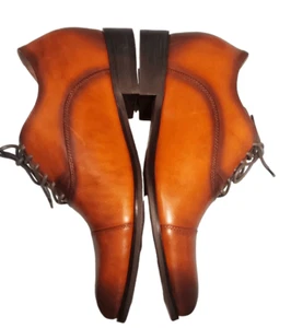 CMR CHAMARIPA Brown Leather Elevator Dress Shoes To Add Height Classic Shoes For - Picture 1 of 11