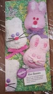 Wilton Mini Easter Bunnies Cake Pan NOS 1998 Six Molds Brownies Muffins Baking - Picture 1 of 4