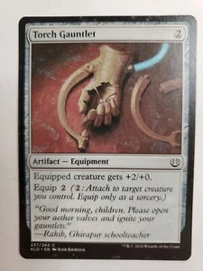 MTG Magic The Gathering Card Torch GauntletArtifact Equipment Kaladesh 2016 - Picture 1 of 2