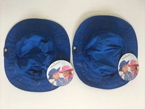 2 pk Sun Protection Zone Kids Hat Adjustable Childrens 3-10 years UV Wide Brim - Picture 1 of 5
