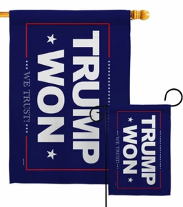 Bandera de jardín Trump ganó política patriótica decorativa regalo patio casa pancarta - Imagen 1 de 17