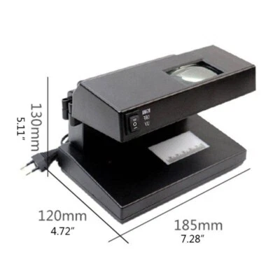 Detector de billetes falsificados de escritorio portátil, comprobador de marcadores de facturas, ultravioleta UV... Foto 1 de 4