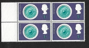 GB QEII 1967 4ER BLOCK @ 1/- PENICILLIN (British Discoveries) SG 753 - MNH - Bild 1 von 1