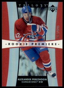 2005-06 Upper Deck Trilogy Alexander Perezhogin RC /999 #194