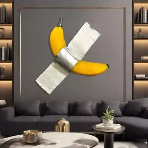 Quick Tape Mounting Art Sculpture Beautiful Designer Duct Tape Banana Style Gift - Picture 1 of 5