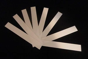 LOT OF FOUR (4) THIN RECTANGULAR ALUMINA CERAMIC STRIPS SHEET PLATE No.: 108 - Picture 1 of 5