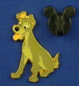 Tramp Tongue Out Lady and the Tramp from 40th Anniversary Tin Pin # 5386 - Picture 1 of 3