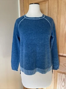 Suéter Pullover SUNDANCE Catálogo Brinley 100% Azul Cachemira Cuello Redondo M Perfecto - Imagen 1 de 20