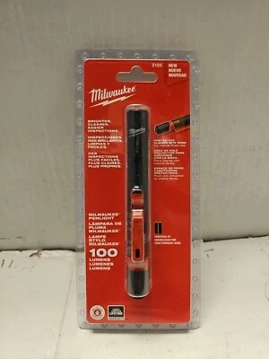 Milwaukee 2105 100 Lumens Cordless Aluminum Penlight with Removable Metal Clip - Image 1 of 2
