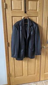 Leather Limited Dark Brown Men’s Coat XL - Picture 1 of 10