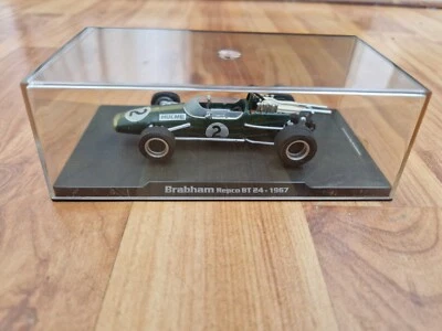 RBA ATLAS EDITIONS 1/43 1967 BRABHAM REPCO BT24 DENNY HULME AUTO DIECAST F1 - Immagine 1 di 3