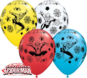 Spiderman Marvel 11"  Latex Balloons Birthday Decoration