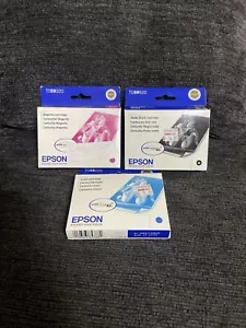 New Epson Magenta T059320 Black TO59120 & Cyan TO59220 Epson Stylus Photo R2400 - Picture 1 of 3
