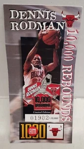 Dennis Rodman NBA Chicago Bulls 10000 Rebounds Pin - # 01902 of 10000 - Picture 1 of 6