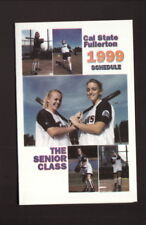 Cal State-Fullerton Titans--1999 Softball Pocket Schedule