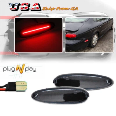 PARA FORD TAURUS 1996-1999 Y MERCURY SABLE LUCES MARCADORAS LATERALES LED ROJAS AHUMADAS Foto 1 de 4
