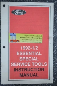 1992 1/2 Essential Special Service Tools Instruction Manual, Booklet, Ford - Picture 1 of 2