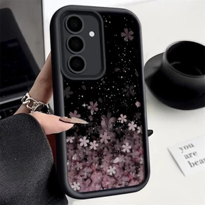 For Samsung A15 A35 A55 A54 A14 S24 FE S25 Cherry Blossom Phone Soft Case Cover - Picture 1 of 17