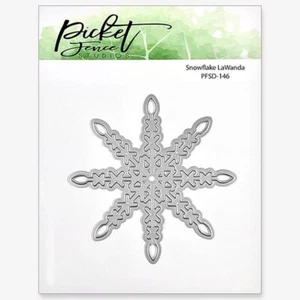 Nuevo Picket Fence Studios Troquel de corte de metal Copo de nieve LaWanda  - Imagen 1 de 4
