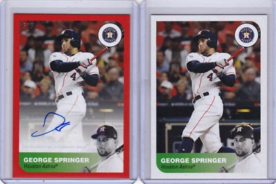 George Springer Astros Autograph 2019 Topps On Demand Reflections Auto 5/5 LOT - Image 1 of 2