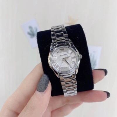 Nuevo Reloj Mujer Emporio Armani Analógico Cuarzo Plateado Acero Inoxidable - AR11087 Foto 1 de 4