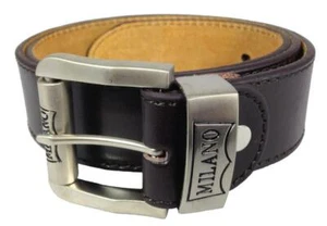 NEU HERREN LEDER WETTEN 1,5" JEANS GÜRTEL VON MILANO - Bild 1 von 1
