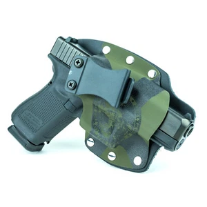 NT Hybrid IWB Holster - 1911, Beretta, Bersa, Browning Guns - OD GREEN FL FLAG - Picture 1 of 7