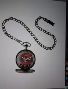 Orologio da tasca Relic by Fossil uomo Hugh nero placcato ioni a tre lancette -ZR85074 $65 - Foto 1 di 16
