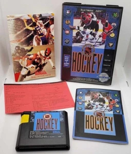 (1991 SEGA GENESIS) *NHL HOCKEY* Video Game -COMPLETE & Play Tested! w/Extras - Picture 1 of 3